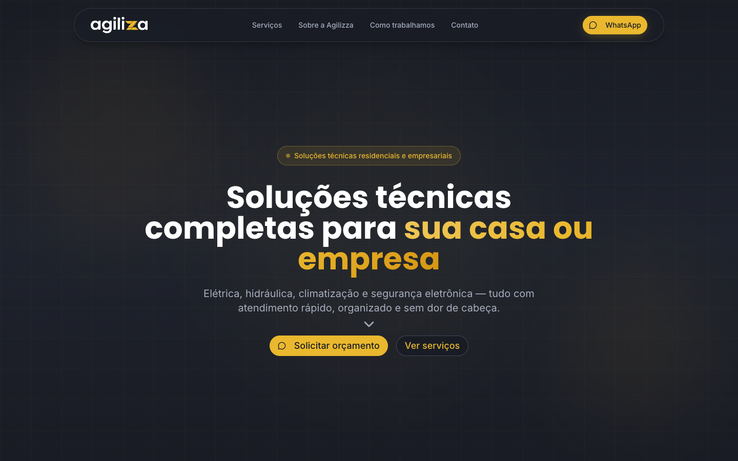 Site de Agilizza Soluções